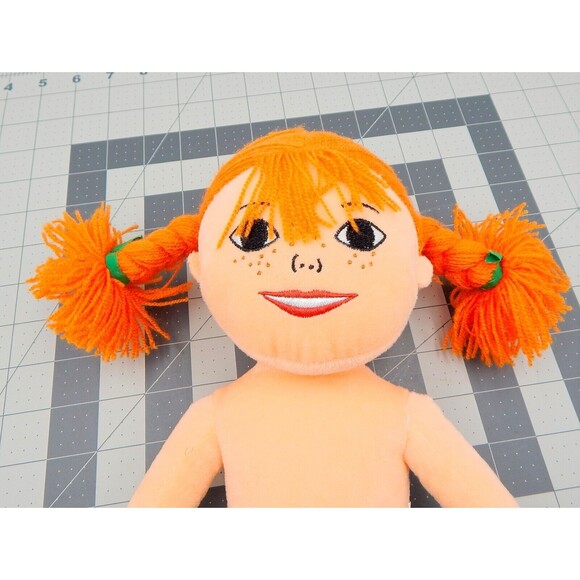 Pippi Longstockings Cloth Doll Astrid Lindgren 13 Inch Swedish Micki Leksaker - Picture 9 of 10